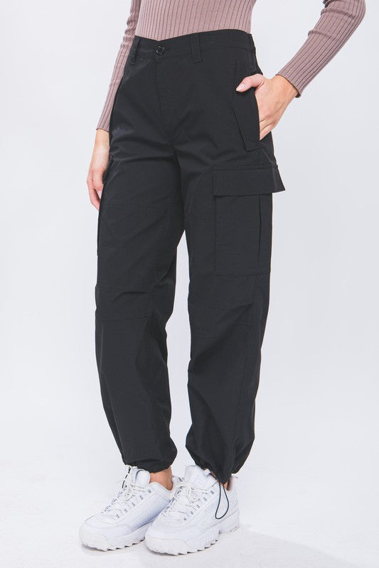 Black Cargo Pants for Women