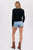 Black Surplice Lightweight Sweater(W341)