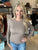 Mocha Ribbed Knit Fitted Sweater(W276)