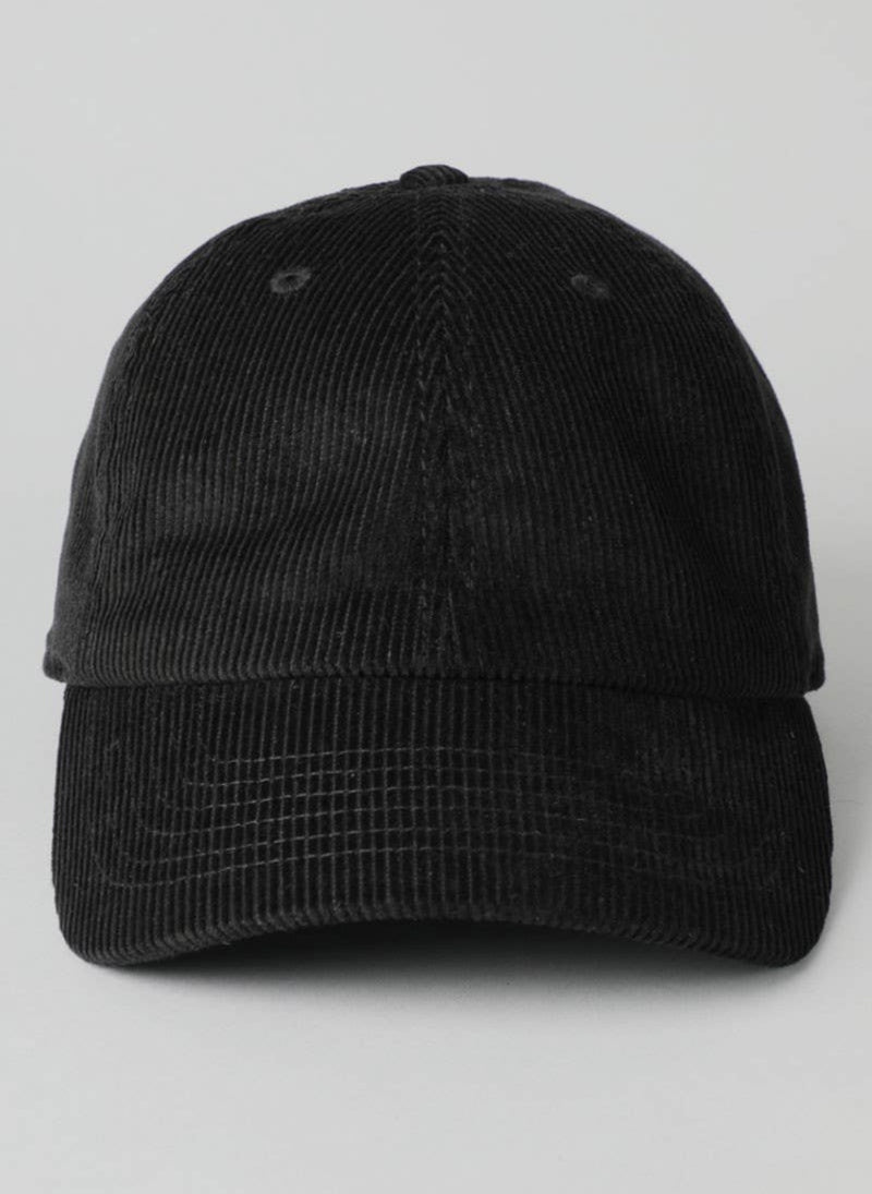 Baseball Cap Old Hat Cap Corduroy Baseball Cap - Black【ISW