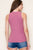 Mauve Lightweight Ribbed Tank(W260)