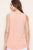 Peach Textured Ribbed Vneck Tank(W275)