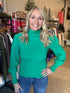 Green Ribbed Turtleneck Sweater(355)