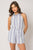 Blue Stripe Romper(845)