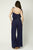 Navy Cotton Gauze Jumpsuit(863)