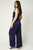 Navy Cotton Gauze Jumpsuit(863)