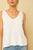 White Vcut Sweater Tank(880)