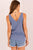 Blue Vcut Sweater Tank(879)