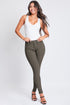 Olive Midrise Hyperstretch Skinny Pants(275)