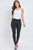 Black Midrise Hyperstretch Skinny Pants(274)