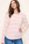 Blush Stripe Lightweight Textured Sweater(W716)