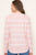 Blush Stripe Lightweight Textured Sweater(W716)