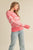 Pink Fair Isle Print Sweater(W687)