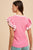 Pink Double Ruffle Sleeve Sweater(864)