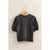 Black Puff Sleeve Sweatshirt Tee(122)