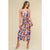 Royal Printed Midi Dress(W290)