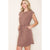 Mocha Cinched Waist Tee Dress(117)