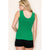 Green Scoop Neck Sweater Tank(119)