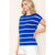 Royal Stripe Short Sleeve Sweater(113)