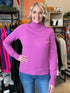 Candy Purple Turtleneck Sweater(330)