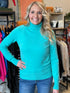 Turquoise Turtleneck Sweater(331)