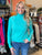 Turquoise Turtleneck Sweater(331)