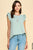 Sage Swiss Dot Ruffled Top(850)