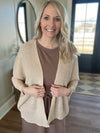 Beige Light Textured Sweater Cardi(134)