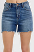 Risen High Rise Relaxed Denim Shorts(141)