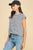 Black Stripe Short Sleeve Tee(174)