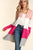 Pink Colorblock Soft Brushed Cardi(W723)