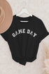 Black “Game Day” Graphic Tee(W405)