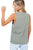 Olive “Free Bird” Mineral Wash Graphic Tank(964)