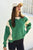 Green/Beige Colorblock Sweatshirt(W458)