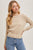 Beige Lightweight Cropped Sweater(W370)