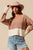 Tan Vneck Colorblock Sweater(260)