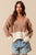 Tan Vneck Colorblock Sweater(260)