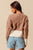 Tan Vneck Colorblock Sweater(260)