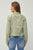 Light Olive Denim Distressed Jacket(W365)