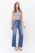 Flying Monkey Super High Rise Wide Leg Jeans(WF5234)