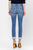 Flying Monkey Mid Rise Cuffed Cropped Jeans(WF4121)