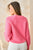 Pink Button Front Sweater Cardigan(157)