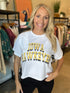 “Iowa Hawkeyes” Cropped Graphic Tee(142)