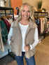 Taupe Soft Puffer Vest(W439)