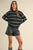 Black Stripe Lightweight Sweater(W480)