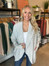 Gray Soft Open Sweatshirt Cardigan(W459)