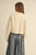 Cream Cable Knit Soft Fuzzy Sweater(W306)