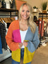 Bright Colorblock Sweater Cardigan(177)