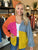 Bright Colorblock Sweater Cardigan(177)