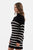 Black Stripe Sweater Dress(W531)